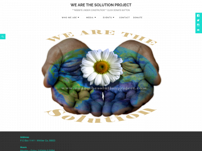 wearethesolutionproject.com snapshot