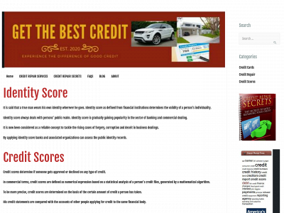 getthebestcredit.com snapshot
