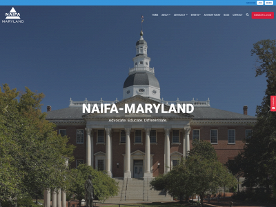 naifa-maryland.org snapshot