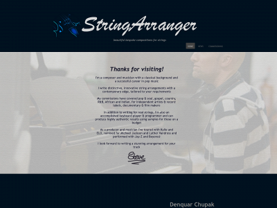 stringarranger.co.uk snapshot