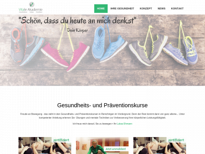 vitale-akademie.de snapshot