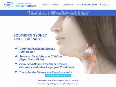 southernsydneyvoicetherapy.com.au snapshot