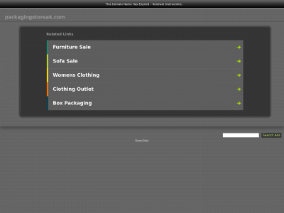 packagingstoreak.com snapshot