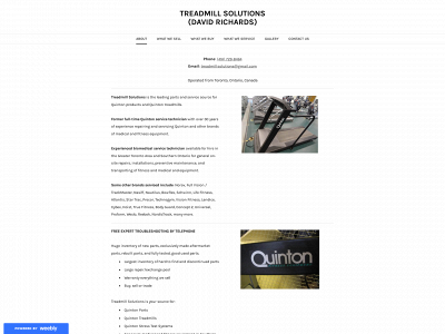 www.treadmillsolutions.com snapshot