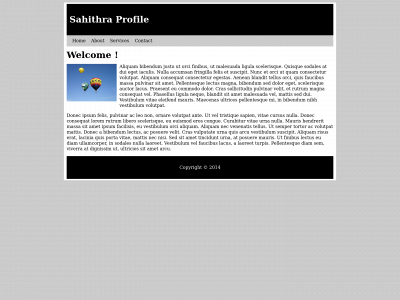 sahithra.com snapshot
