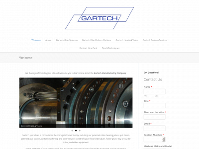 gartechmfg.com snapshot