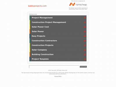 bobbyprojects.com snapshot