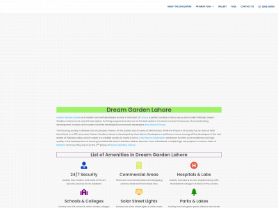 dreamgardenlahore.com snapshot