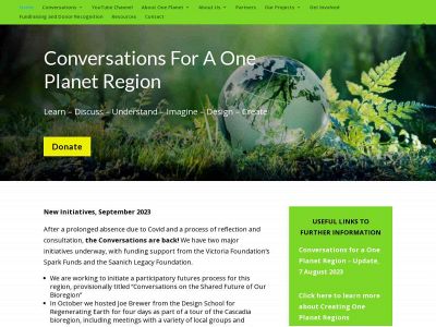 oneplanetconversations.ca snapshot