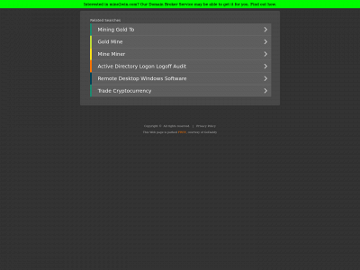 mine2win.com snapshot