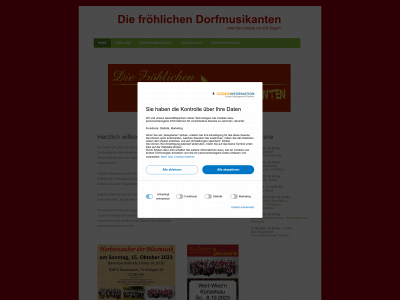 froehliche-dorfmusikanten.de snapshot