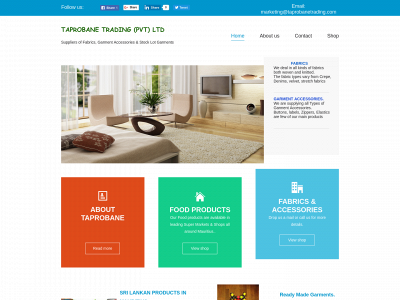 taprobanetrading.com snapshot
