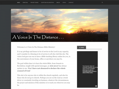 avoiceinthedistance.com snapshot
