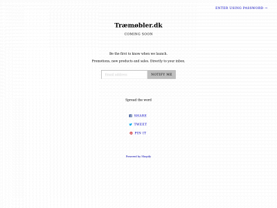 træmoebler.dk snapshot
