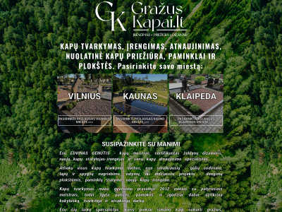 grazuskapai.lt snapshot
