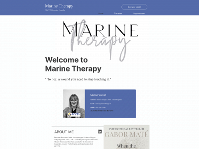 marinetherapy.uk snapshot