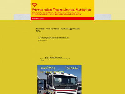 warrenadamtrucks.com snapshot