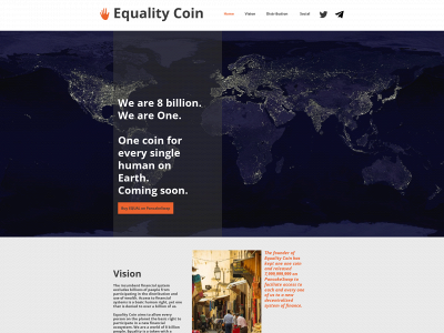equalitycoin.one snapshot