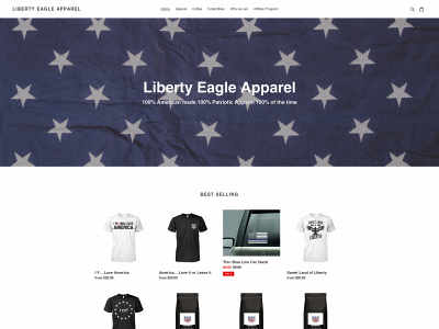 libertyeagleapparel.com snapshot