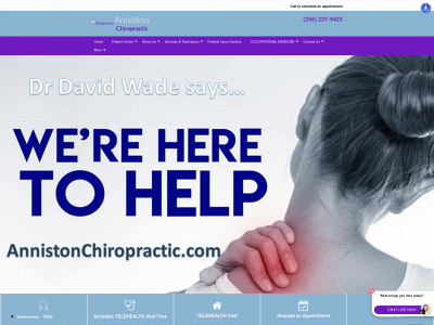 annistonchiropractic.com snapshot