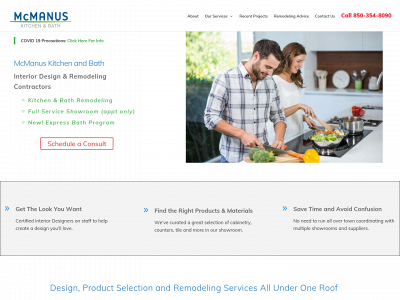 mcmanuskitchenandbath.com snapshot