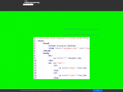 callesprogrammering.se snapshot
