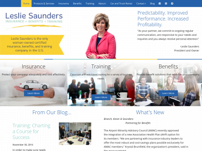 lesliesaunders.com snapshot