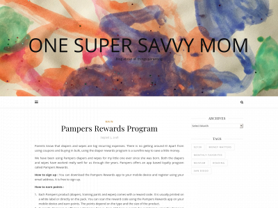 onesupersavvymom.com snapshot