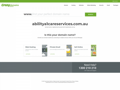 abilitya1careservices.com.au snapshot