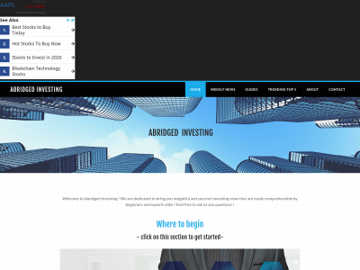 www.abridgedinvesting.com snapshot