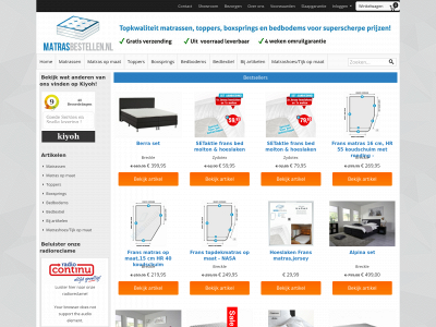 matrasbestellen.nl snapshot