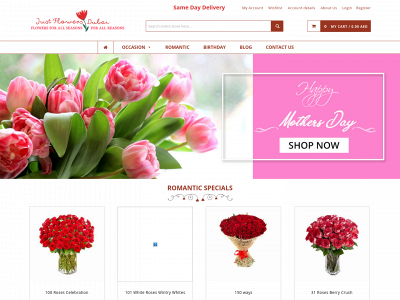 justflowersdubai.com snapshot