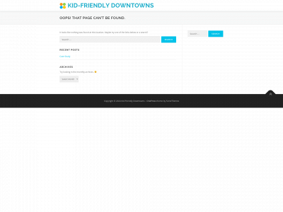 kidfriendlydowntown.com snapshot