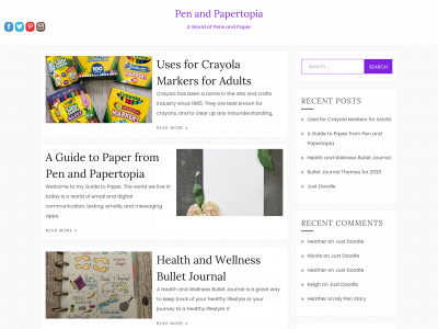 penandpapertopia.com snapshot