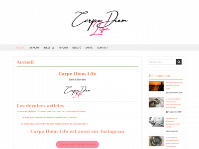 carpediemlife.be snapshot