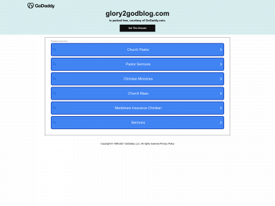 glory2godblog.com snapshot