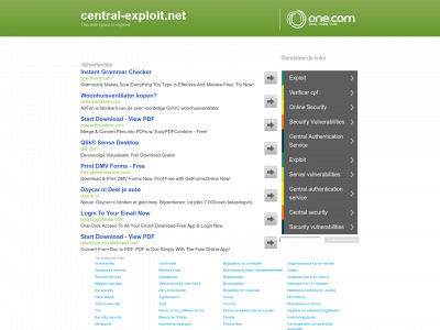 central-exploit.net snapshot