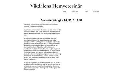 vikdalenshemveterinar.se snapshot