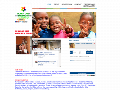 mummylatochildrensfoundation.com snapshot