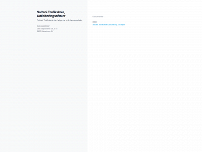 soltani-trafikskole.dk snapshot