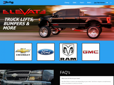elevatetrucklifts.com snapshot