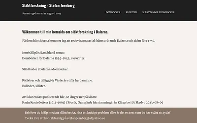 jernbergs.org snapshot