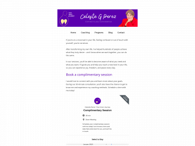 celestegperez.com snapshot
