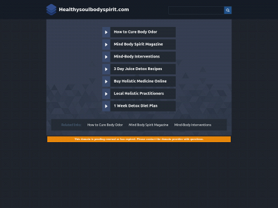 healthysoulbodyspirit.com snapshot