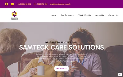 samteckcare.co.uk snapshot