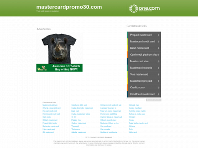 mastercardpromo30.com snapshot