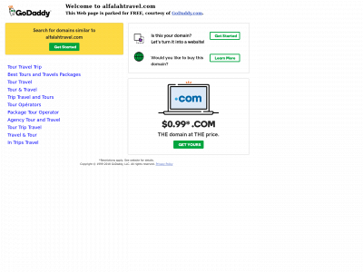 alfalahtravel.com snapshot