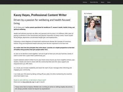 kaceyhayes.com snapshot