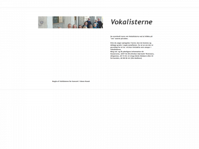 vokalisterne.dk snapshot