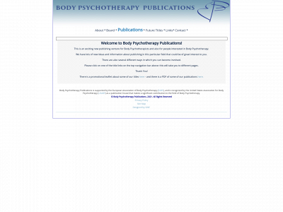 bodypsychotherapypublications.com snapshot